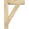 Ekena Millwork Traditional Block Rough Sawn Bracket w/ Offset Brace, Douglas Fir, 6"W x 20"D x 28"H BKT0604X20X28TRA05RDF - alternate 4